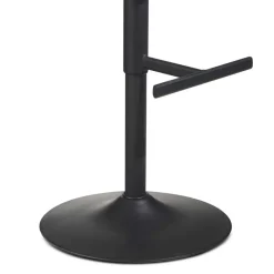 Wohnen Barhocker|Hocker*Schwarzer Barstuhl mit Kunstlederbezug - Notomo