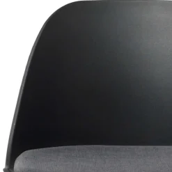 Wohnen Schwarze Möbel|Graue Möbel*Schwarzer Barstuhl mit Schalensitz Kunststoff - Formentera