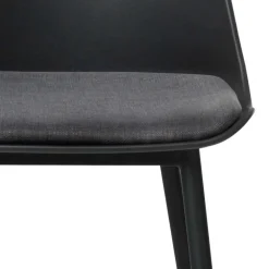 Wohnen Schwarze Möbel|Graue Möbel*Schwarzer Barstuhl mit Schalensitz Kunststoff - Formentera