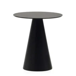 Wohnen Schwarze Möbel|Glasmöbel*Schwarzer Beistelltisch in Zylinderform - Masina