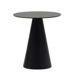 Wohnen Schwarze Möbel|Glasmöbel*Schwarzer Beistelltisch in Zylinderform - Masina