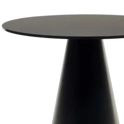 Wohnen Schwarze Möbel|Glasmöbel*Schwarzer Beistelltisch in Zylinderform - Masina