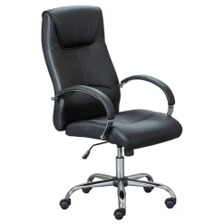 Wohnen Schwarzer Bürosessel mit Lendenwirbelstütze - Wallis