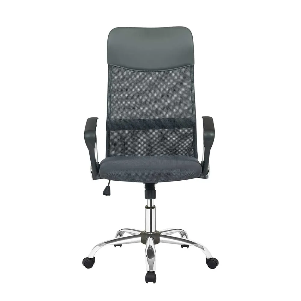 Wohnen Bürostühle*Schwarzer Chefsessel im Material Mix - Rajaco