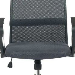 Wohnen Bürostühle*Schwarzer Chefsessel im Material Mix - Rajaco