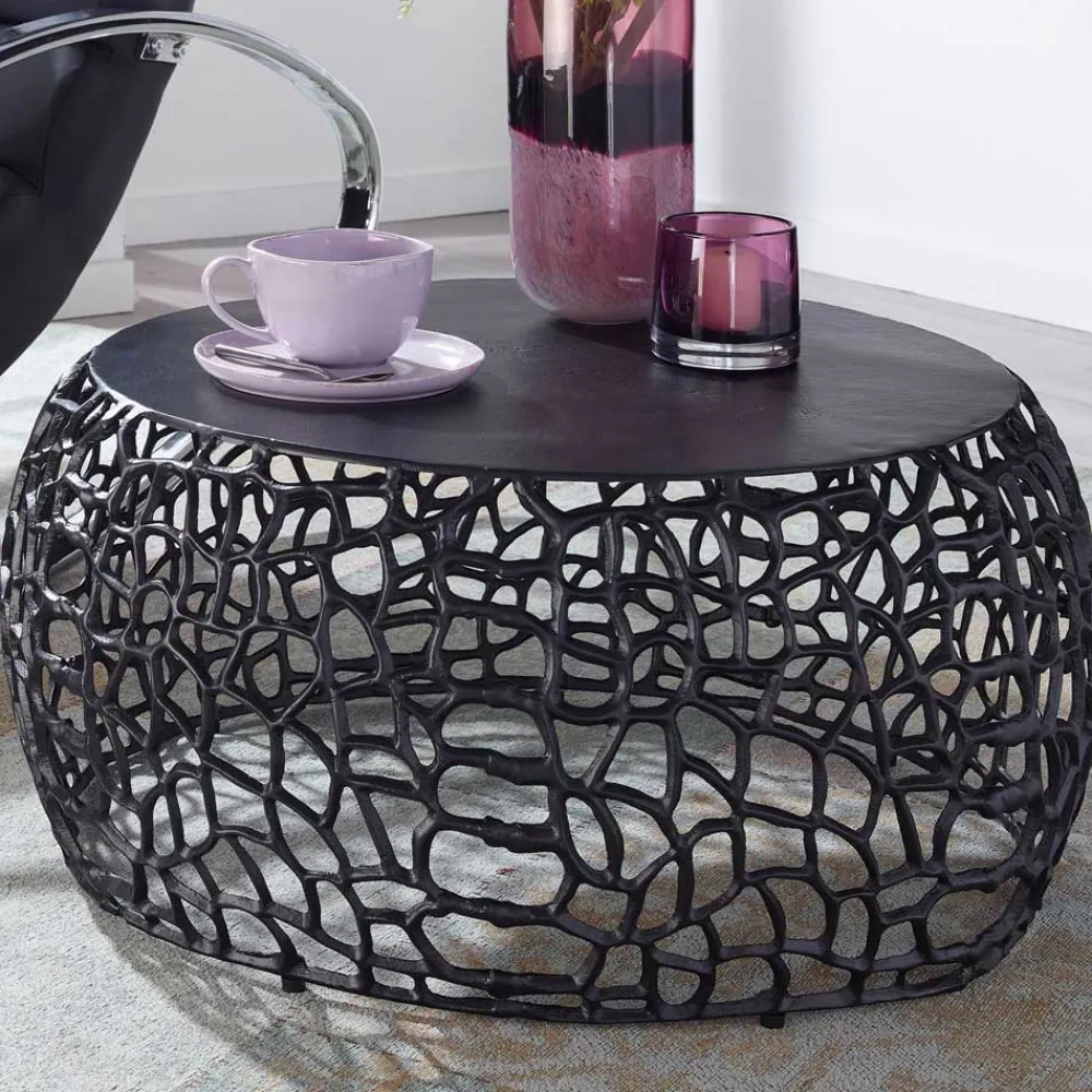 Wohnen Schwarzer Designtisch fürs Wohnzimmer - Ernestan