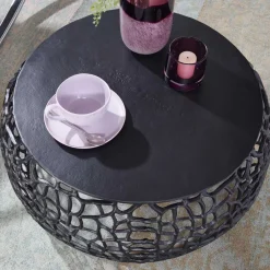 Wohnen Schwarzer Designtisch fürs Wohnzimmer - Ernestan