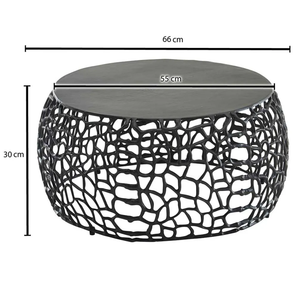 Wohnen Schwarzer Designtisch fürs Wohnzimmer - Ernestan