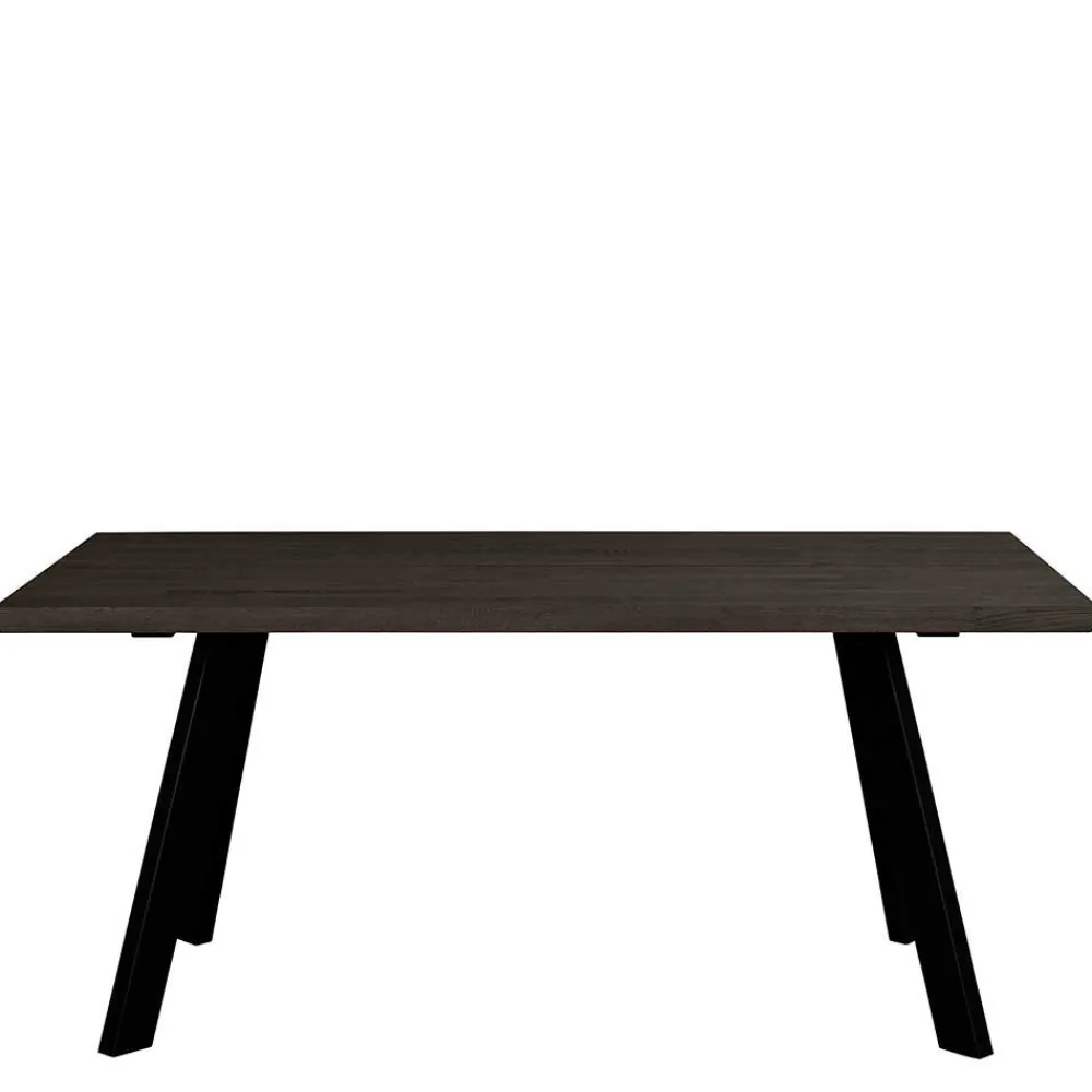 Wohnen Küchen-Essgruppen|Esszimmer Komplett*Schwarzer Eiche Esstisch & Stühle - Namac (fünfteilig)