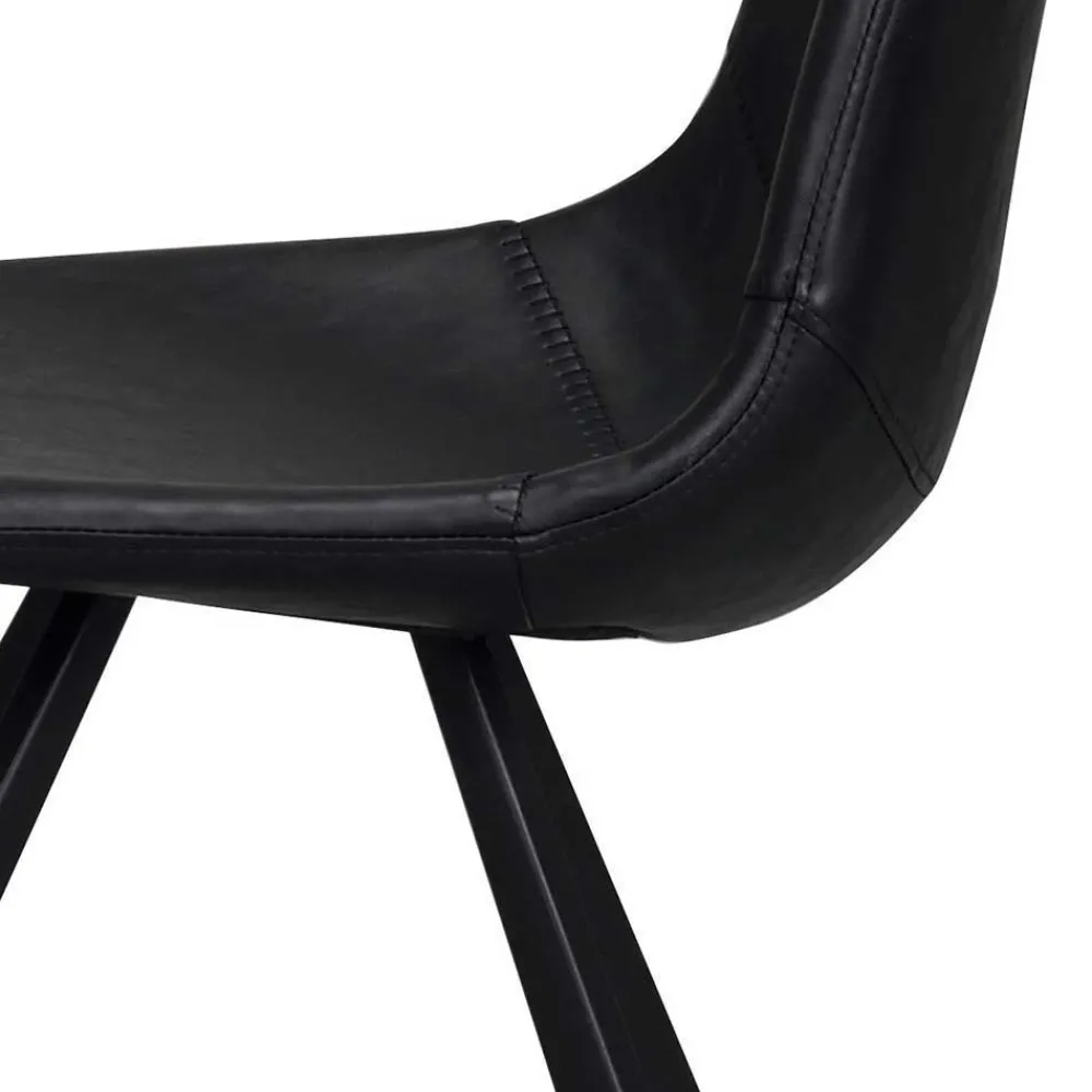 Wohnen Küchen-Essgruppen|Esszimmer Komplett*Schwarzer Eiche Esstisch & Stühle - Namac (fünfteilig)