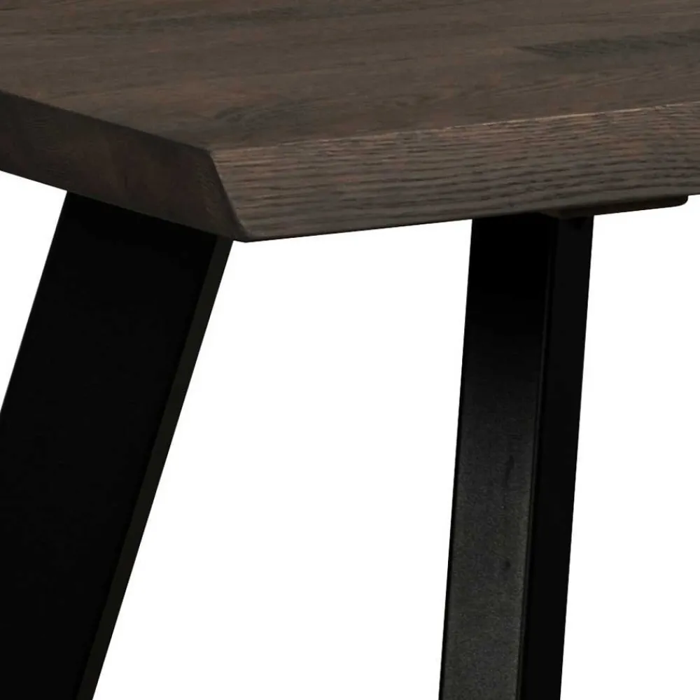 Wohnen Küchen-Essgruppen|Esszimmer Komplett*Schwarzer Eiche Esstisch & Stühle - Namac (fünfteilig)