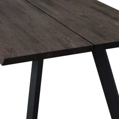 Wohnen Küchen-Essgruppen|Esszimmer Komplett*Schwarzer Eiche Esstisch & Stühle - Namac (fünfteilig)