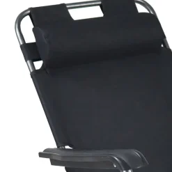 Wohnen Schwarzer Liegestuhl klappbar - Conceppa