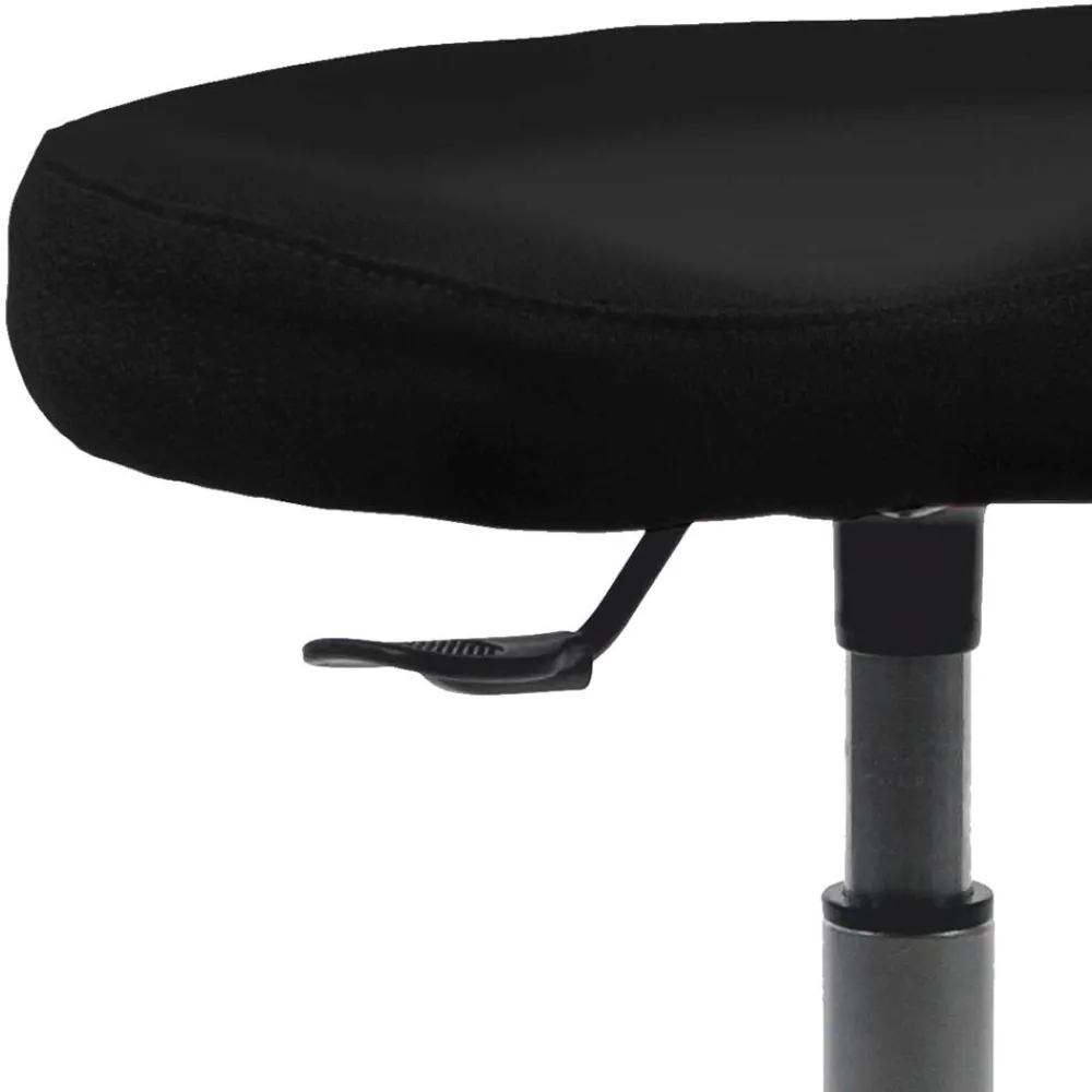 Wohnen Bürostühle|Sessel & Hocker*Schwarzer Pendelhocker aus Flachgewebe - Travorna