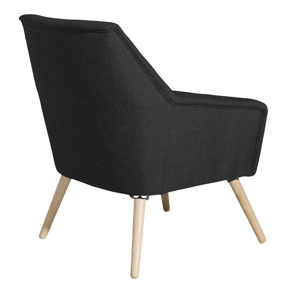 Wohnen Schwarzer Polstersessel aus Webstoff - Chiosma