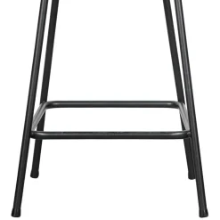 Wohnen Schwarzer Retro Samt Barstuhl in zwei Höhen - Abelless