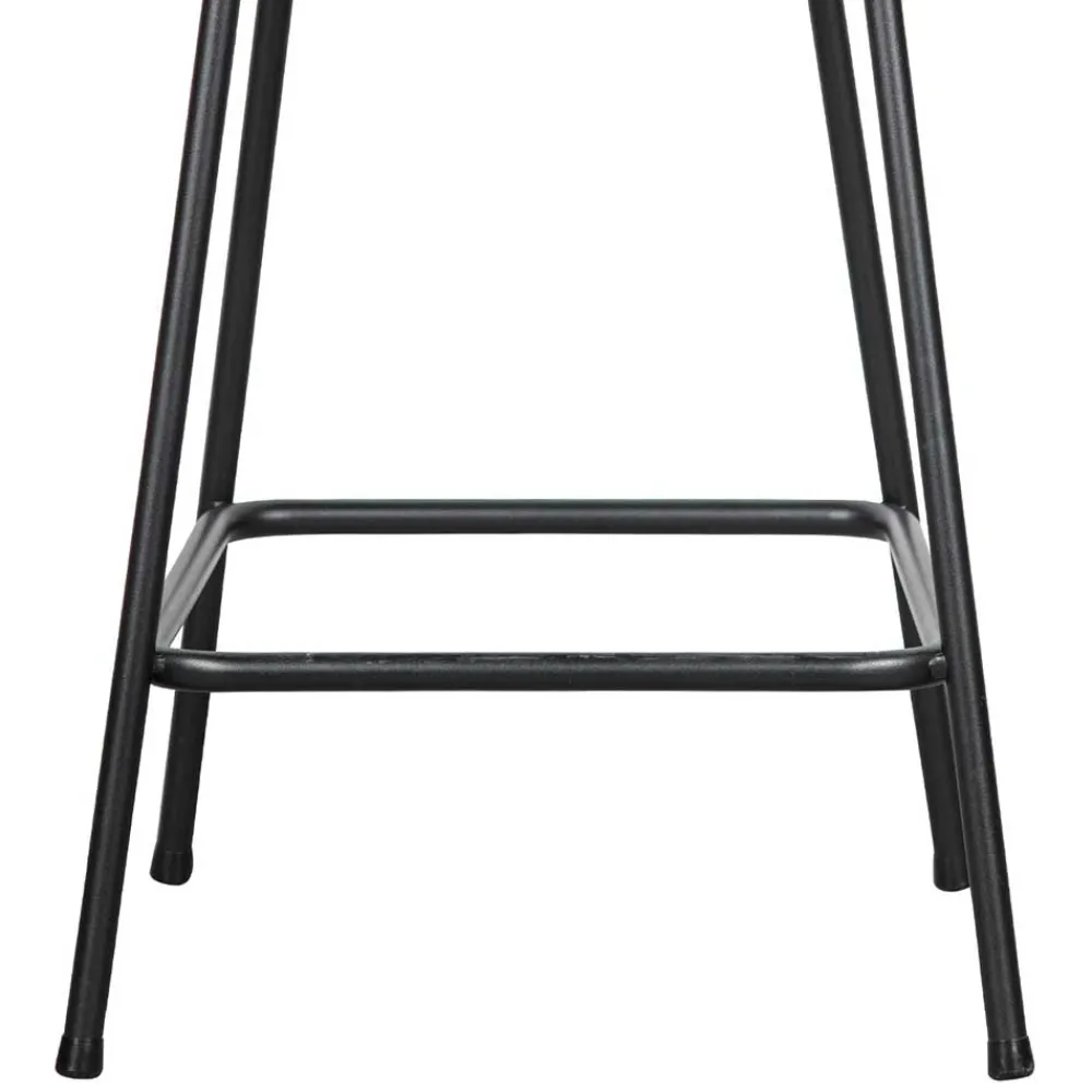 Wohnen Schwarzer Retro Samt Barstuhl in zwei Höhen - Abelless