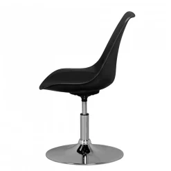 Wohnen Bürostühle|Stühle*Schwarzer Schalenstuhl drehbar & höhenverstellbar - Alberton