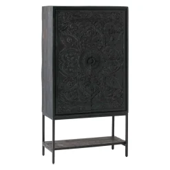 Wohnen Schwarzer Schrank mit Schnitzereien - Namibe