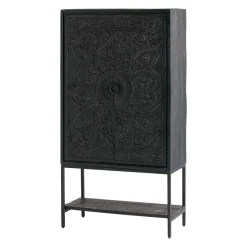 Wohnen Schwarzer Schrank mit Schnitzereien - Namibe