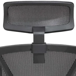 Wohnen Schwarzer Schreibtischsessel mit Lordosenstütze - Drike