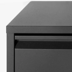 Wohnen Schuhschränke*Schwarzer Schuhschrank aus Stahl - Silo