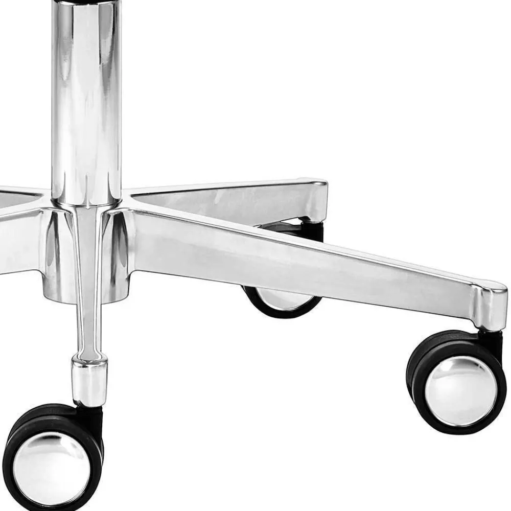 Wohnen Sessel & Hocker|Barhocker*Schwarzer Stoff Bürohocker mit Dreh-Rollen-Gestell - Calvin