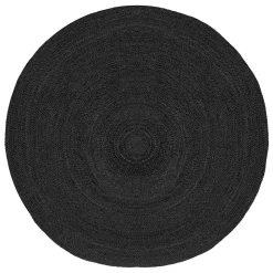 Wohnen Schwarzer Teppich aus Jute - Cerbula