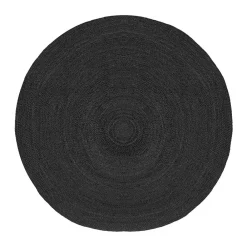 Wohnen Schwarzer Teppich aus Jute - Cerbula