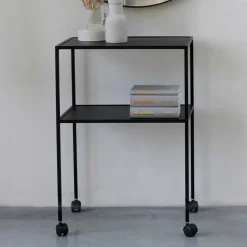 Wohnen Schwarzer Tisch auf Rollen - Yarisis