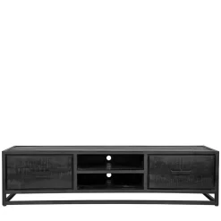 Wohnen Loft Möbel|Industrial Möbel*Schwarzer TV Unterschrank im Industry Stil - Esturado