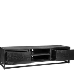 Wohnen Loft Möbel|Industrial Möbel*Schwarzer TV Unterschrank im Industry Stil - Esturado