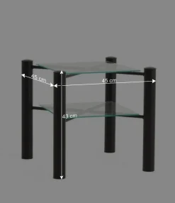 Wohnen Jugendbetten*Schwarzes Einzelbett Bairika mit Nachttisch (zweiteilig)