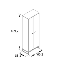 Wohnen Garderoben|Garderoben*Schwarzes Flurmöbel Set - Anderian (vierteilig)