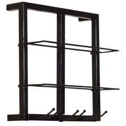 Wohnen Esszimmerregale|Regale*Schwarzes Wandregal für Weinflaschen - Charlots