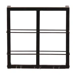 Wohnen Esszimmerregale|Regale*Schwarzes Wandregal für Weinflaschen - Charlots