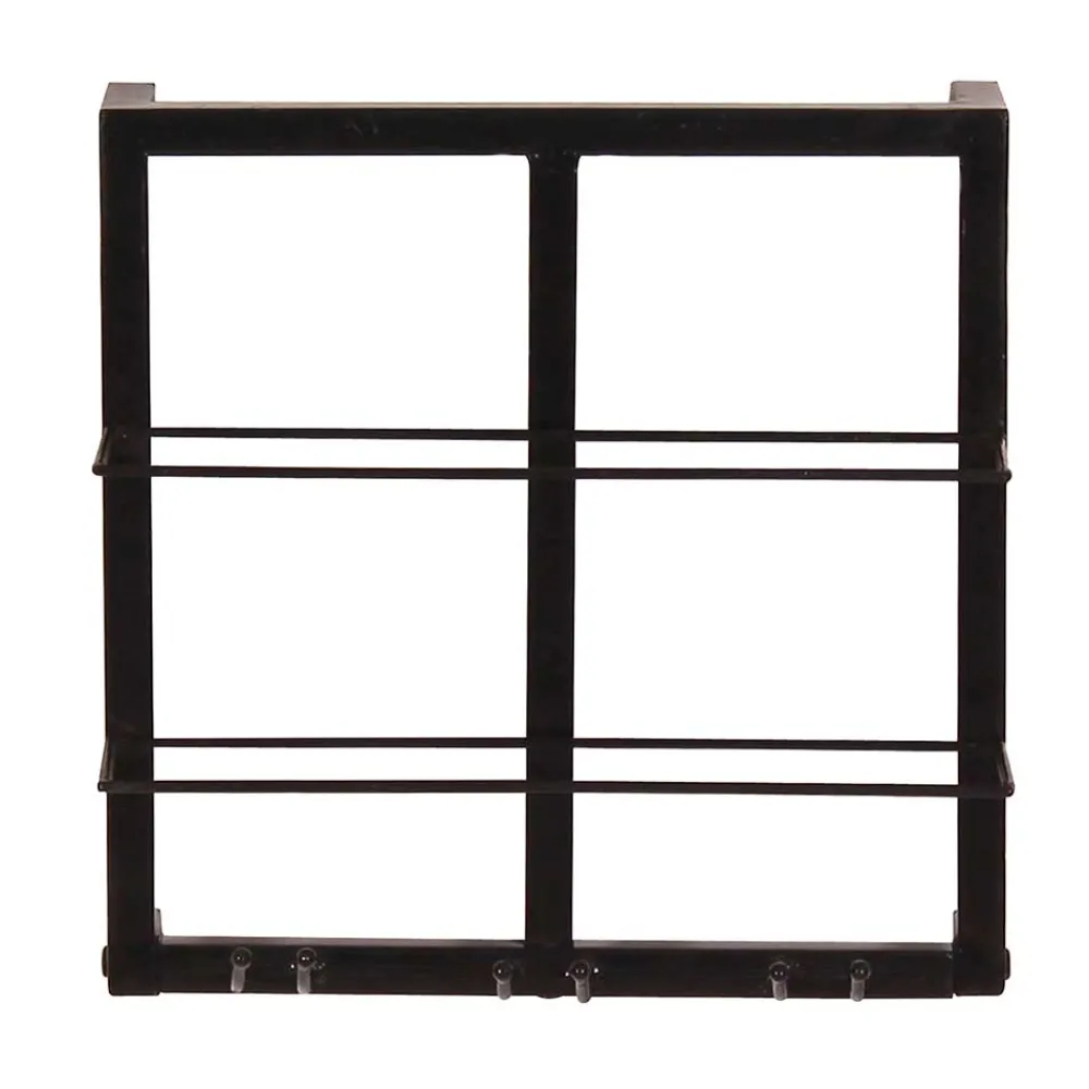 Wohnen Esszimmerregale|Regale*Schwarzes Wandregal für Weinflaschen - Charlots