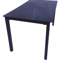 Wohnen Metall-Gartenmöbel|Gartentische*Schwarzglas Gartentisch in drei Größen - Rozenna