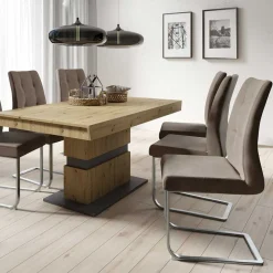 Wohnen Schwingstühle in Braun - Badehma (2er Set)