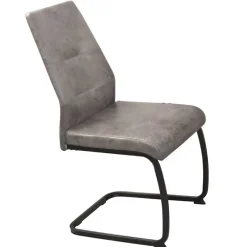 Wohnen Schwarze Möbel|Graue Möbel*Schwingstühle in Grau & Schwarz - Medeos (4er Set)