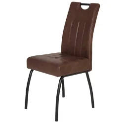 Wohnen Schwarze Möbel|Braune Möbel*Schwingstühle Set in Braun - Libasion (Set)