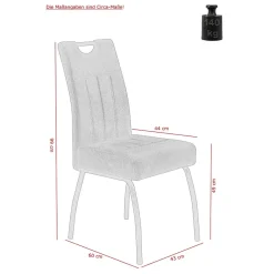 Wohnen Schwarze Möbel|Braune Möbel*Schwingstühle Set in Braun - Libasion (Set)