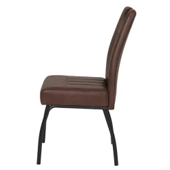 Wohnen Schwarze Möbel|Braune Möbel*Schwingstühle Set in Braun - Libasion (Set)