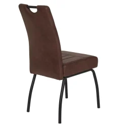 Wohnen Schwarze Möbel|Braune Möbel*Schwingstühle Set in Braun - Libasion (Set)