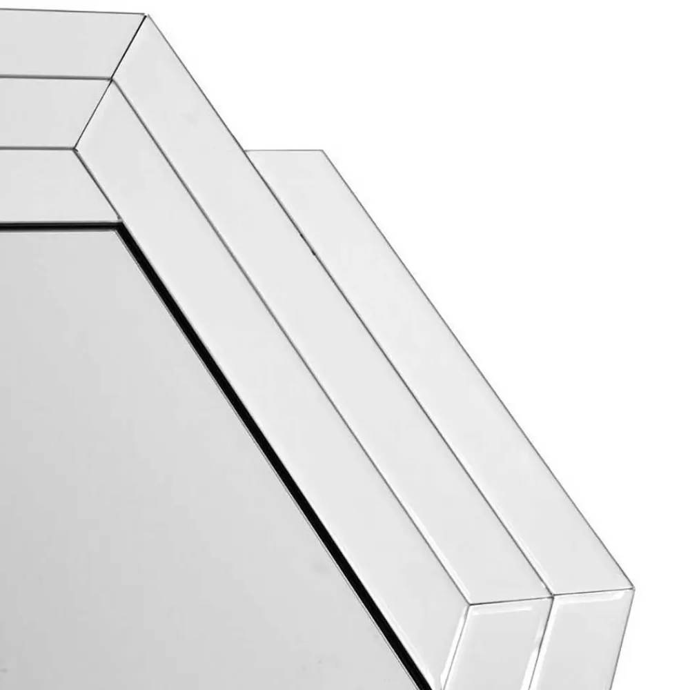 Wohnen Spiegel|Flurspiegel*Sechseckiger Design Spiegel für Wandmontage - Gionta