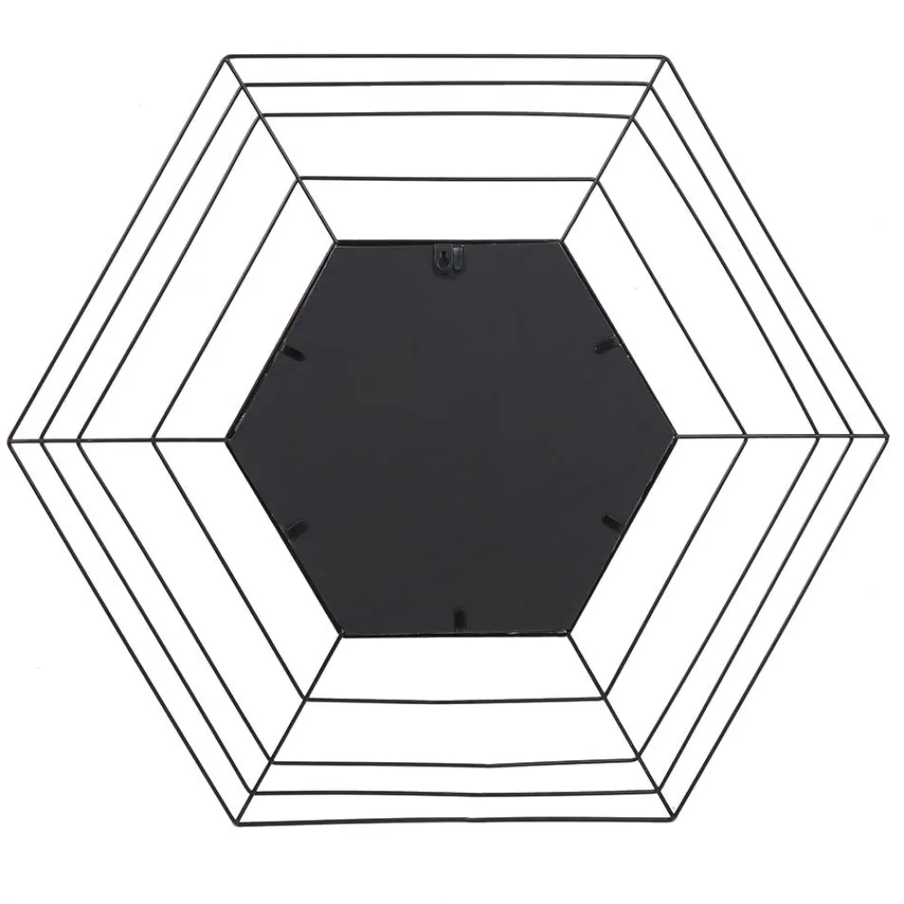 Wohnen Sechseckiger Spiegel im Spinnweben Design - Vivenda