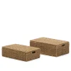 Wohnen Seegras Kisten mit Deckel - Hedi (zweiteilig)