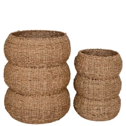 Wohnen Seegras Körbe im Landhausstil - Lottessa (zweiteilig)