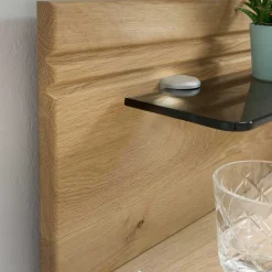 Wohnen Jugendbetten*Seniorenbett mit Nachtkommode - Emdsiva (zweiteilig)