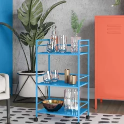 Wohnen Servierwagen in Türkis Blau - Orchid